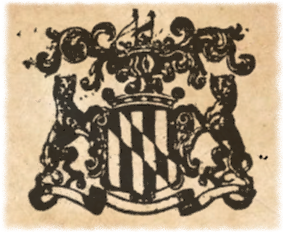 Calvert-only arms on MD Laws, 1694