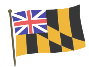 Maryland flag in 1755