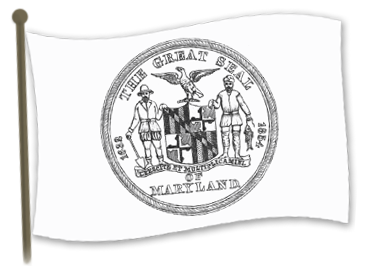 Maryland State  flag used on April 19, 1861