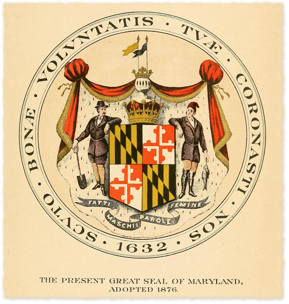 1876 Great Seal of Maryland